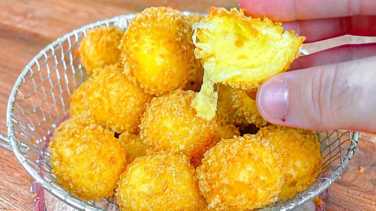 Bolinhos de Queijo com Apenas 3 Ingredientes