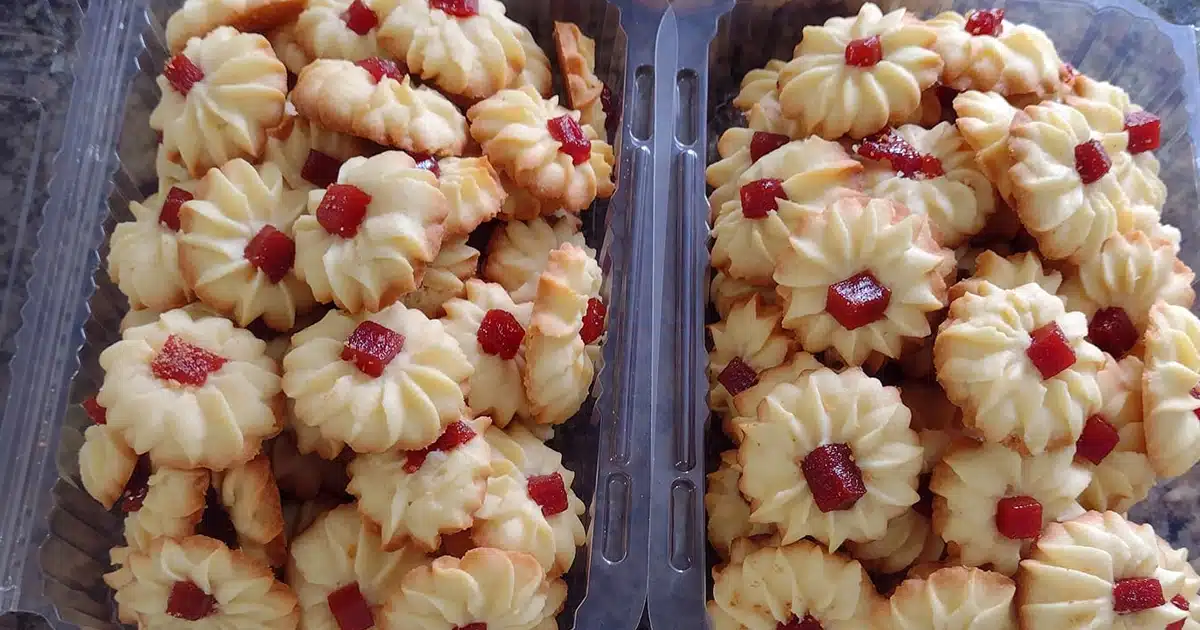 Biscoito amanteigado com goiabada